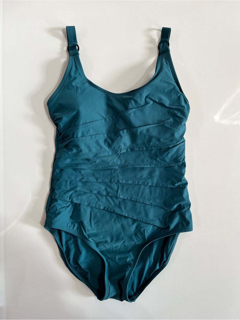 DKNY Teal One-Piece Swimsuit, size M